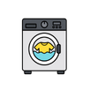 Proses jasa laundry cuci setrika lipat